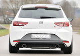 DIFUSOR RIEGER EN NEGRO BRILLO PARA SEAT LEON FR 2013 - 2016