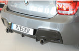 DIFUSOR DEPORTIVO RIEGER BMW SERIE 1 F20/F21 PREFACELIFT M-SERIES (SOLAMENTE PARA 135I)