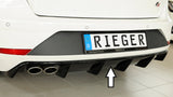 DIFUSOR DEPORTIVO 1 SALIDA RIEGER SEAT LEON 5F FR ST FACELIFT (SIN BOLA DE REMOLQUE)
