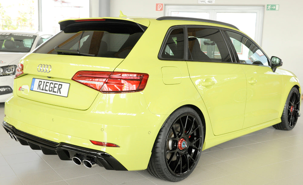 DIFUSOR DEPORTIVO 2 SALIDAS DOBLES RIEGER AUDI A3 8V FACELIFT S-LINE - FULL GAS
