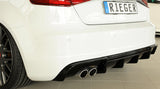 DIFUSOR DEPORTIVO 1 SALIDA RIEGER AUDI A3 8V PREFACELIFT CON S-LINE - FULL GAS