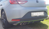 DIFUSOR DEPORTIVO 1 SALIDA, RIEGER SEAT LEON FR 5F PREFACELIFT - FULL GAS