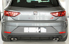 DIFUSOR DEPORTIVO 2 SALIDAS RIEGER SEAT LEON 5F CUPRA FACELIFT - NEGRO MATE - FULL GAS
