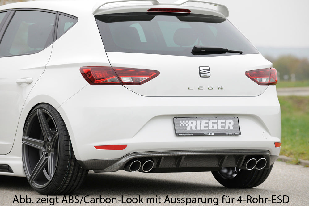 DIFUSOR DEPORTIVO DOBLE SALIDA LATERAL RIEGER SEAT LEON 5F PREFACELIFT - FULL GAS