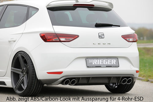 DIFUSOR DEPORTIVO DOBLE SALIDA LATERAL RIEGER SEAT LEON 5F PREFACELIFT - FULL GAS
