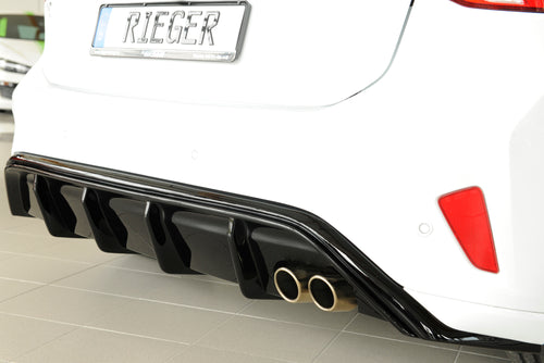 DIFUSOR RIEGER UNA SALIDA EN NEGRO BRILLO PARA FORD FOCUS MK4 ST-LINE - FULL GAS