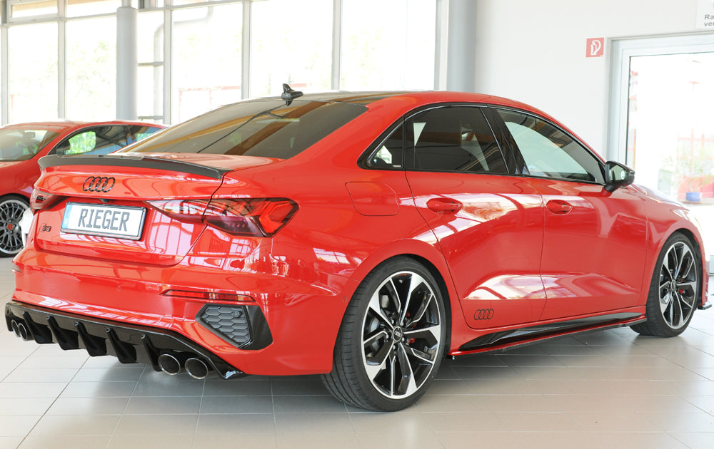 DIFUSOR DEPORTIVO 2 SALIDAS DOBLES RIEGER AUDI A3 8Y SEDAN S-LINE - FULL GAS