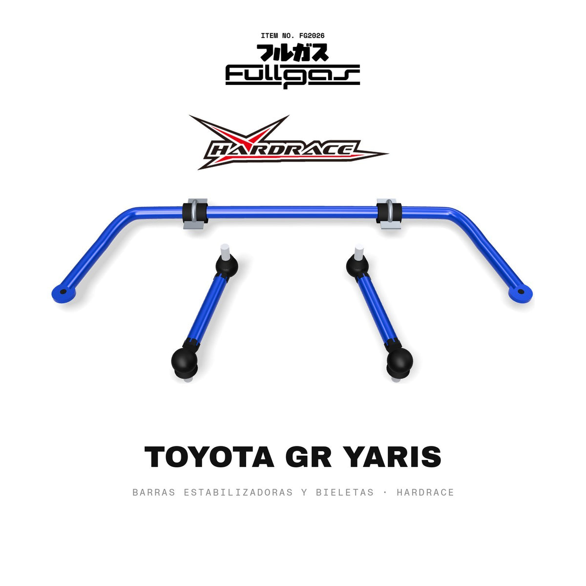Barras estabilizadoras y bieletas Hardrace Toyota GR Yaris