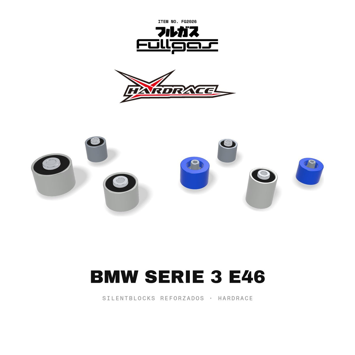 Silentblocks reforzados Hardrace BMW Serie 3 E46