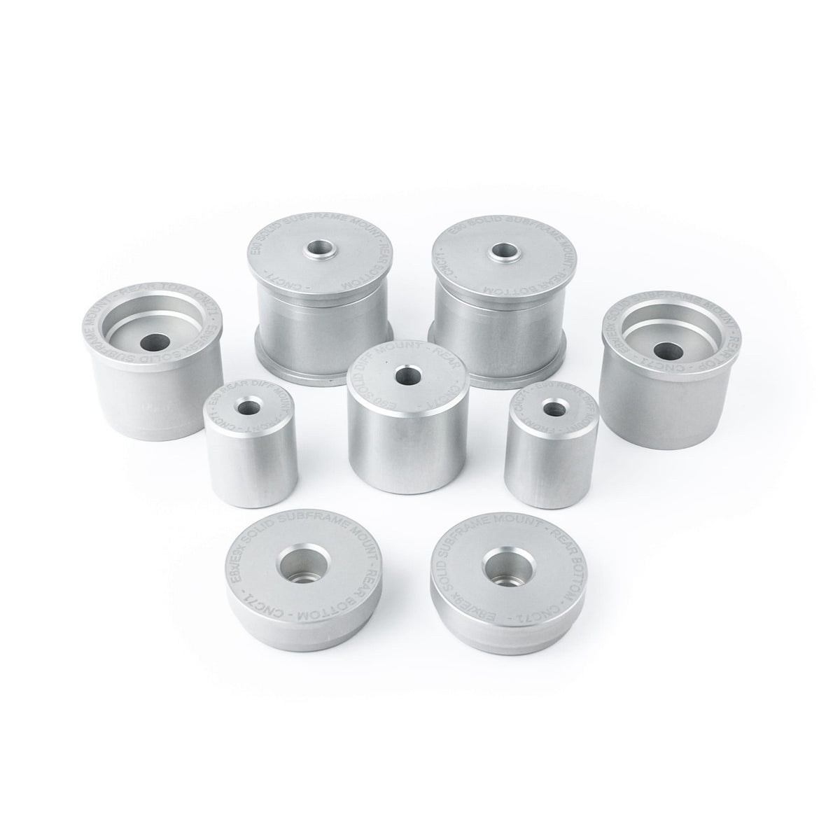 Casquillos Rígidos De Aluminio Traseros CNC71 Para Bmw E8X Y E9X