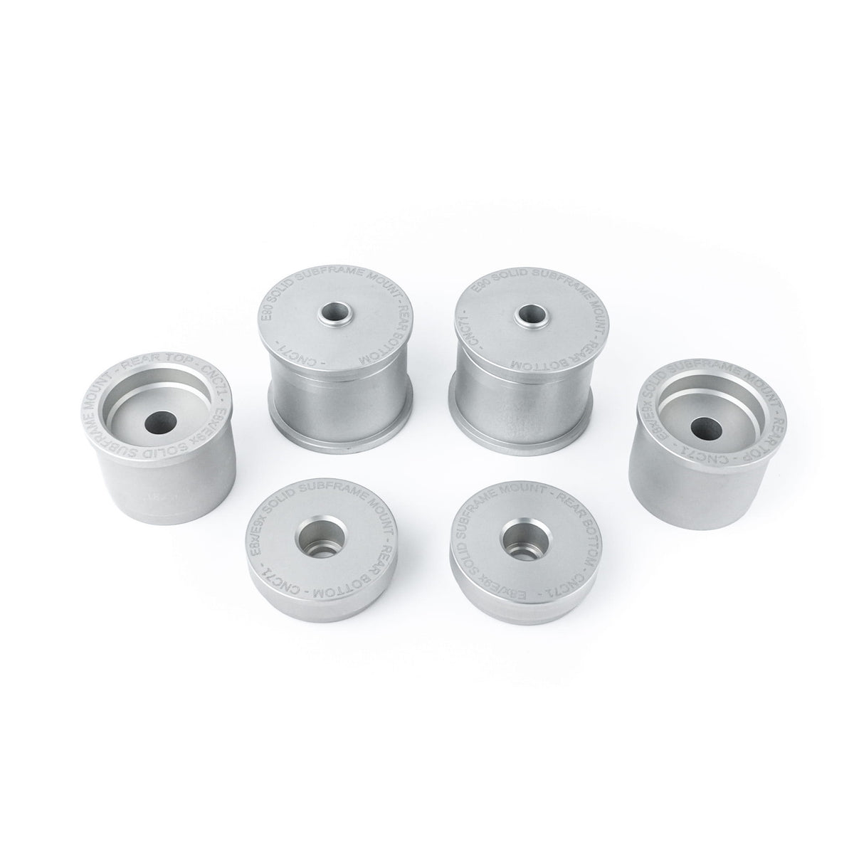 Casquillos Rígidos De Aluminio De Subchasis Trasero CNC71 Para Bmw E8X Y E9X