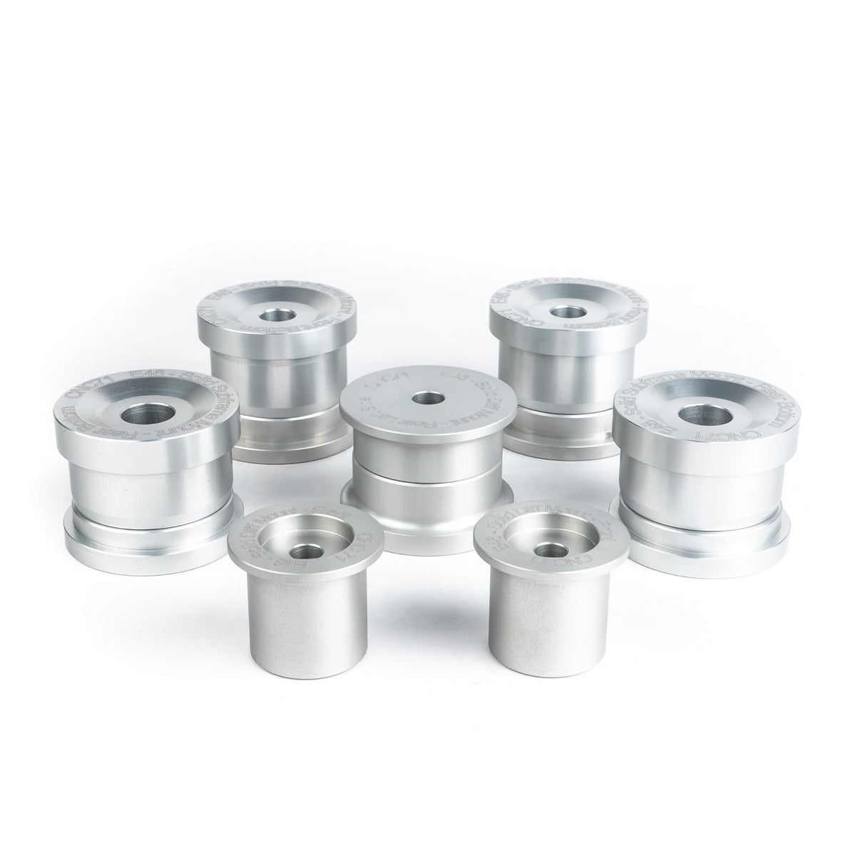 Kit Casquillos De Aluminio Eje Trasero CNC71 Para Bmw E46