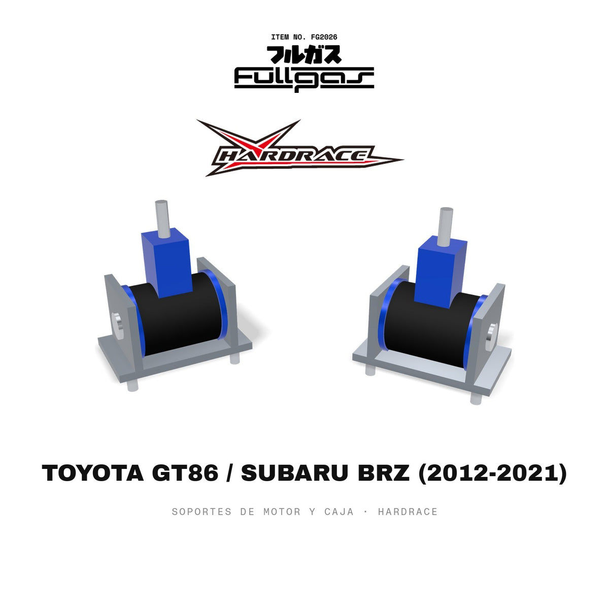 Soportes de motor y caja Hardrace Toyota GT86 / Subaru BRZ (2012-2021)