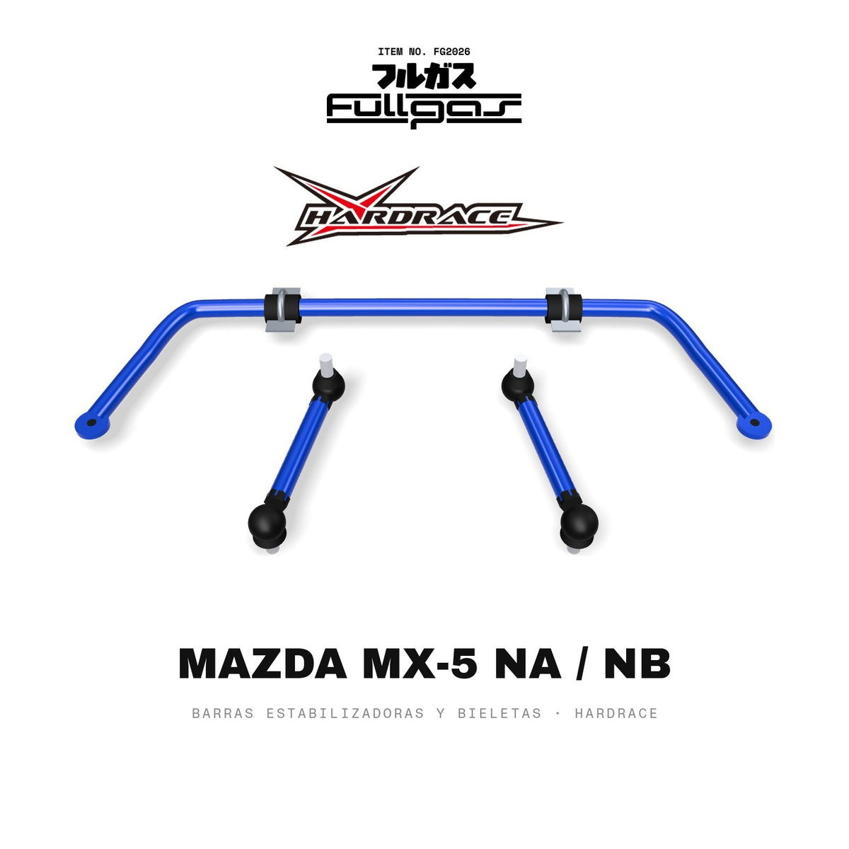 Barras estabilizadoras y bieletas Hardrace Mazda MX-5 NA / NB