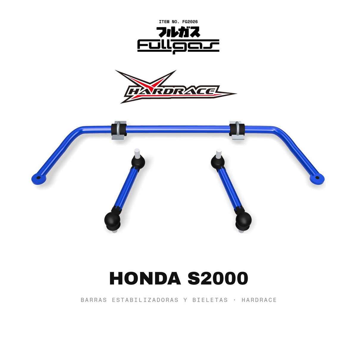 Barras estabilizadoras y bieletas Hardrace Honda S2000