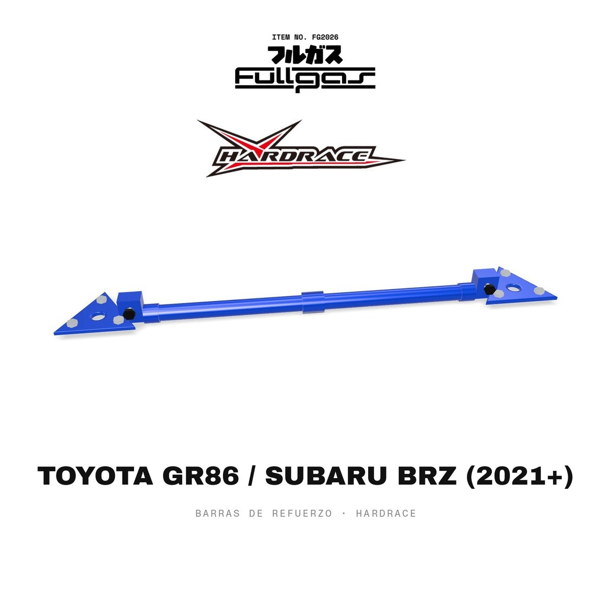 Barras de refuerzo Hardrace Toyota GR86 / Subaru BRZ (2021+)