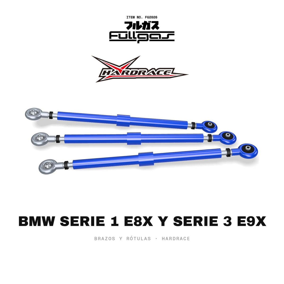 Brazos y rótulas Hardrace BMW Serie 1 E8x y Serie 3 E9x