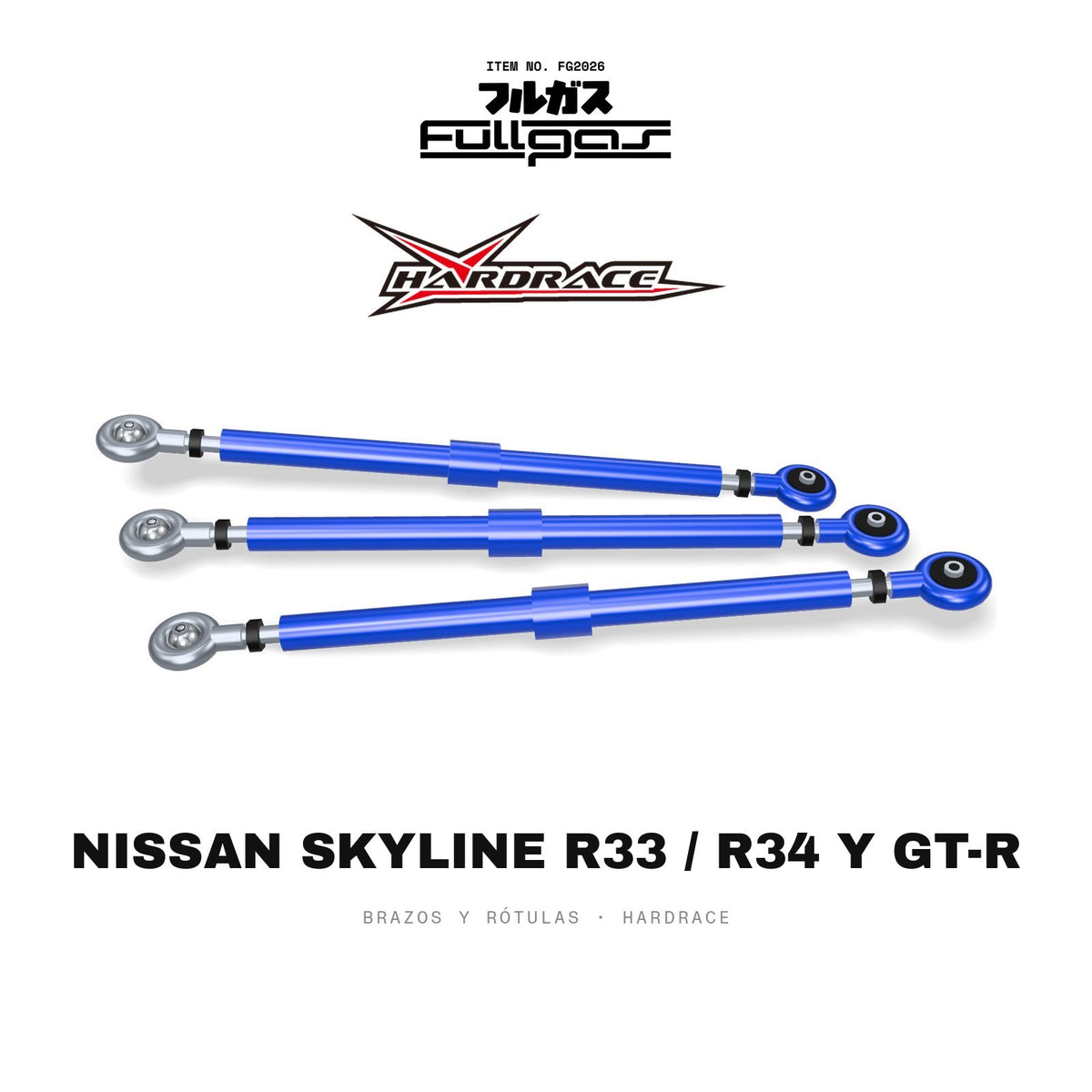 Brazos y rótulas Hardrace Nissan Skyline R33 / R34 y GT-R