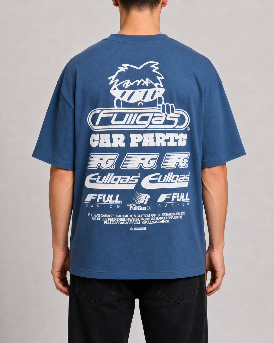 Camiseta Car Parts Blue