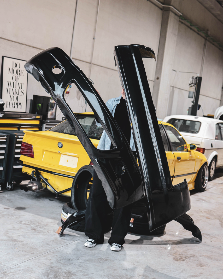 PARAGOLPES TRASERO LOOK BMW M3 E46 SEDAN - FULL GAS
