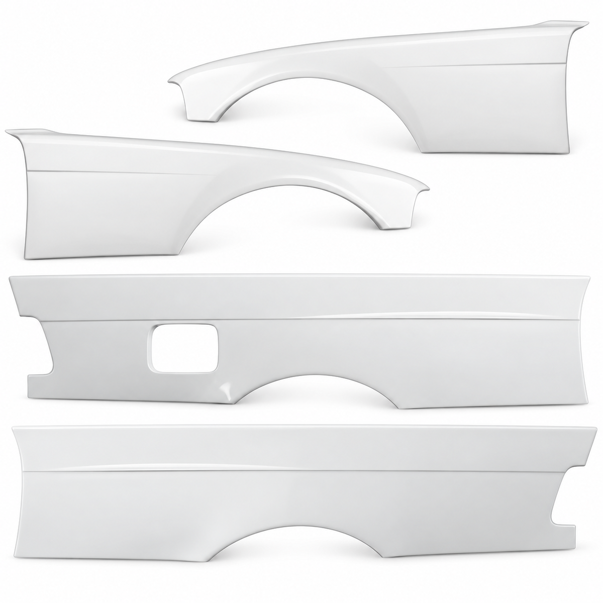 Rear Door Aperture Fin Pack for BMW E36 Sedan