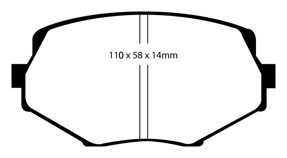 Plantilla pastilla EBC DP41002R – forma DP1002