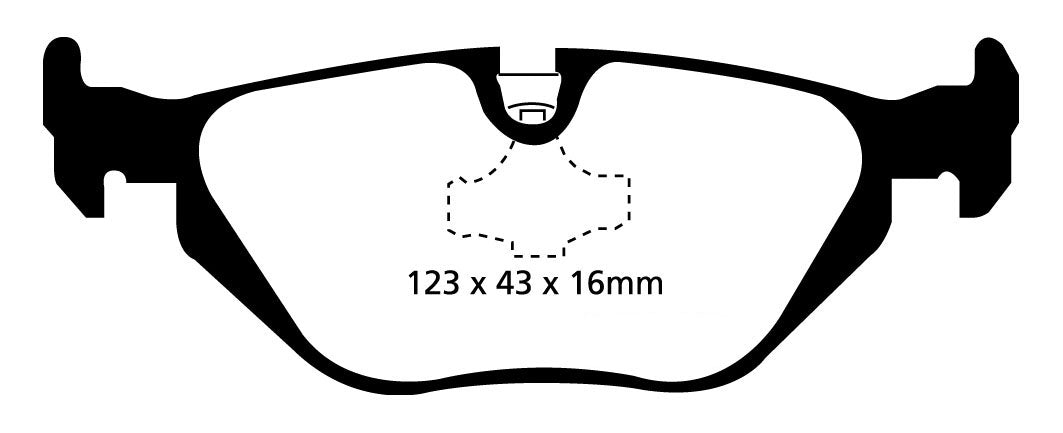 Plantilla pastilla EBC DP41079R – forma DP1079