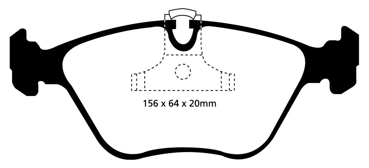 Plantilla pastilla EBC DP41089R – forma DP1089
