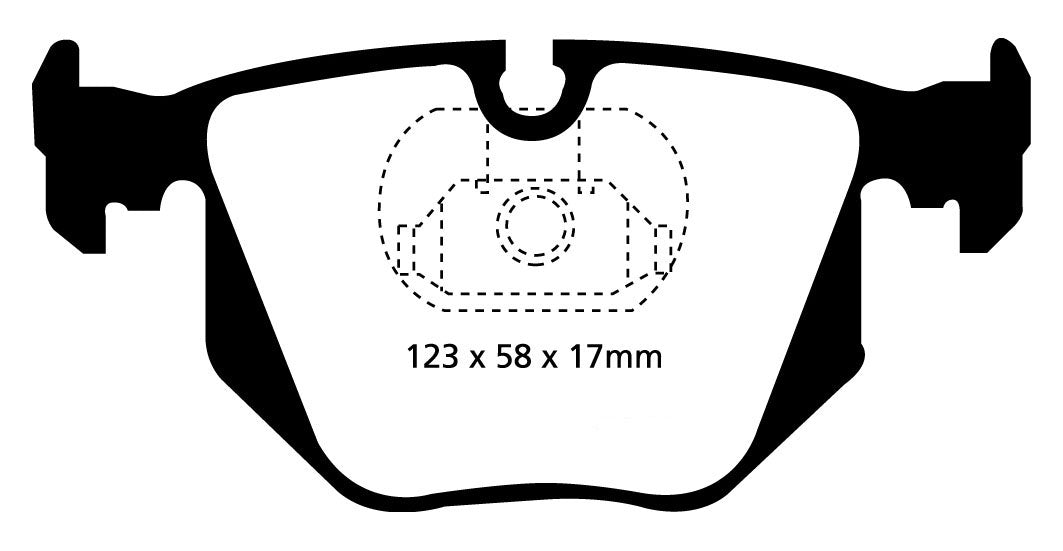 Plantilla pastilla EBC DP41118R – forma DP1118