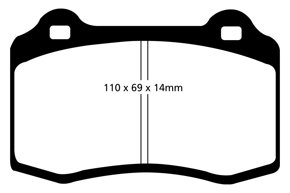 Plantilla pastilla EBC DP81140RPX – forma DP1140