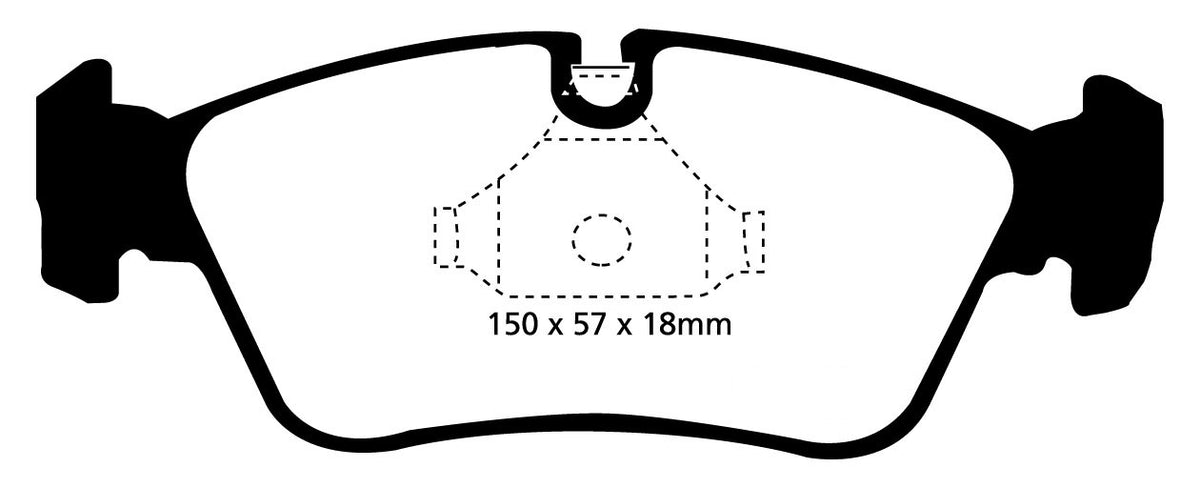 Plantilla pastilla EBC DP81211RPX – forma DP1211