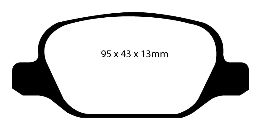 Plantilla pastilla EBC DP41338R – forma DP1338