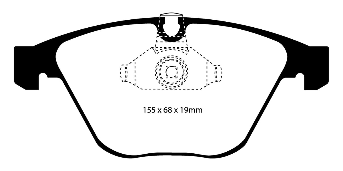 Plantilla pastilla EBC DP41449R – forma DP1449