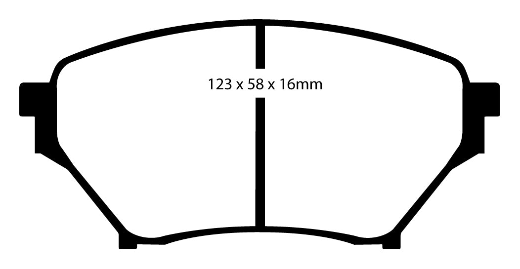 Plantilla pastilla EBC DP41452R – forma DP1452