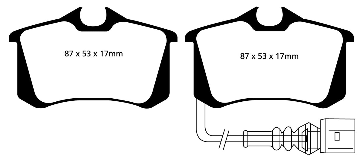 Plantilla pastilla EBC DP41497R – forma DP1497
