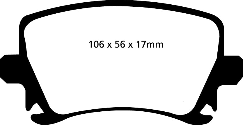 Plantilla pastilla EBC DP41518R – forma DP1518