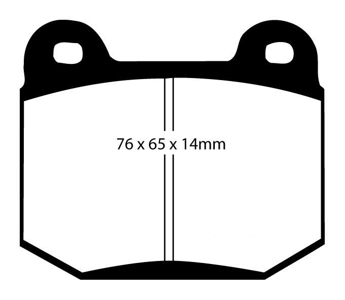 Plantilla pastilla EBC DP41537R – forma DP1537