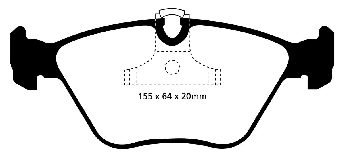 Plantilla pastilla EBC DP41552R – forma DP1552