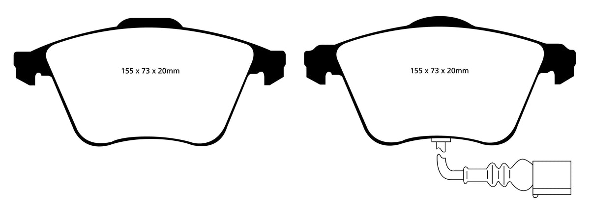 Plantilla pastilla EBC DP41946R – forma DP1946