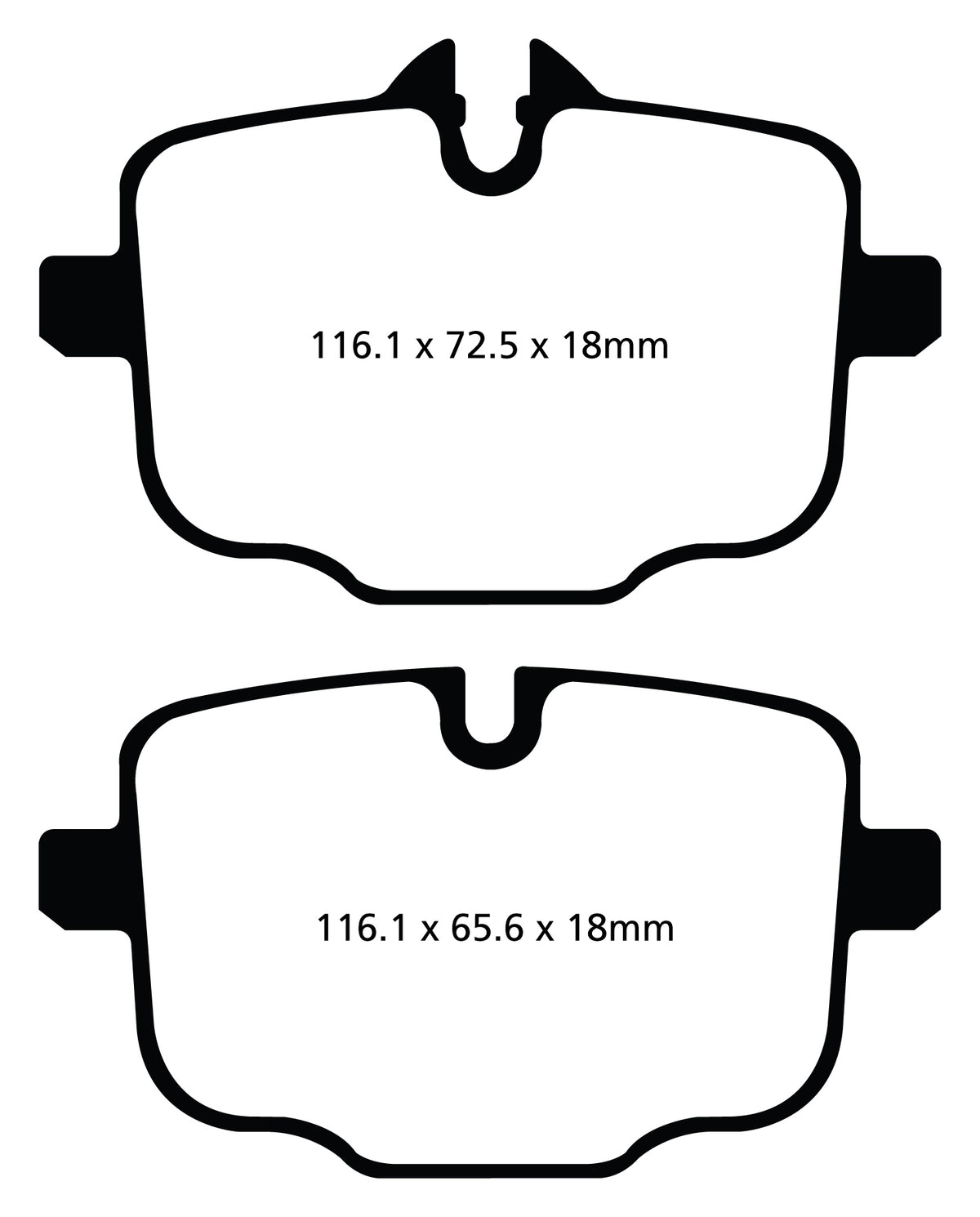 Plantilla pastilla EBC DP42089R – forma 2089