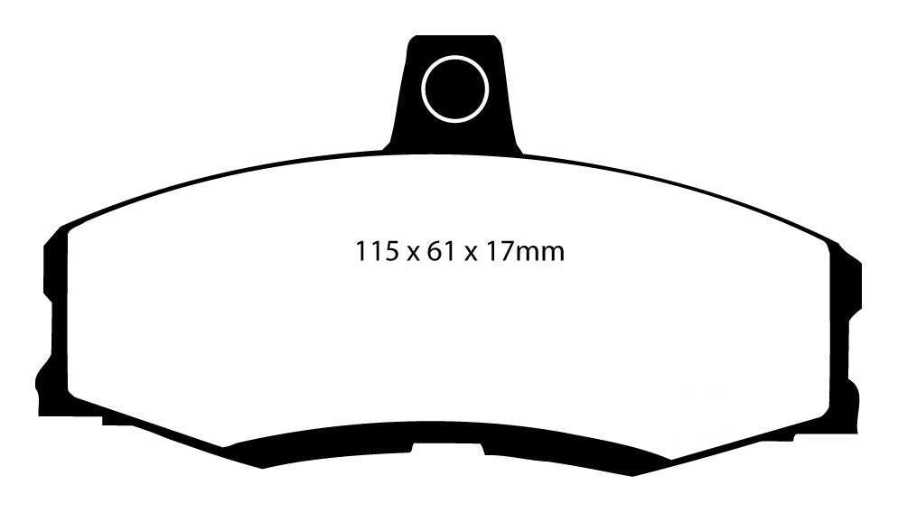 Plantilla pastilla EBC DP42438R – forma DP2438