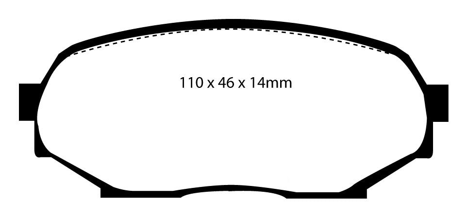 Plantilla pastilla EBC DP4802R – forma DP802