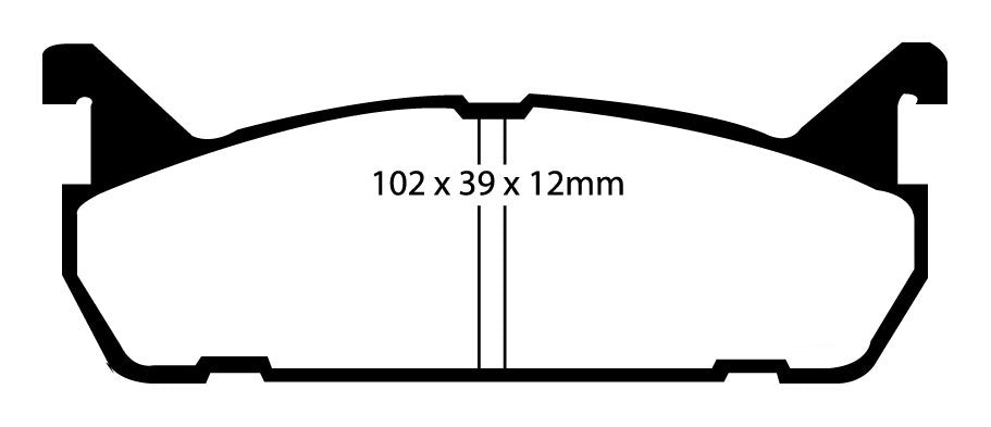 Plantilla pastilla EBC DP4828R – forma DP828