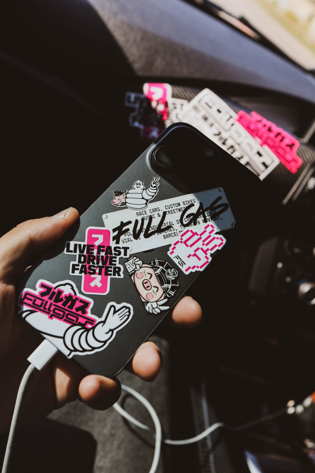 STICKER PACK MINI LIVE FAST - FULL GAS