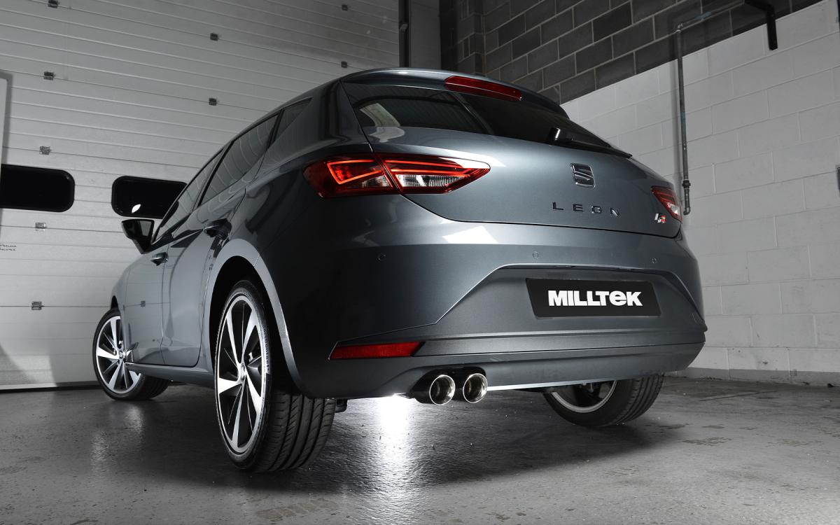 Escape Milltek Cat-Back Seat León FR 2.0 TDI 150 CV 3 y 5 Puertas (5F) – Con Resonador