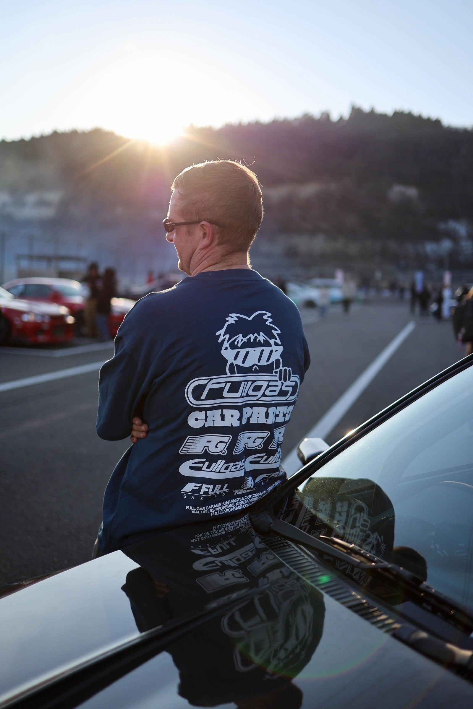 CAMISETA CAR PARTS BLUE - FULL GAS