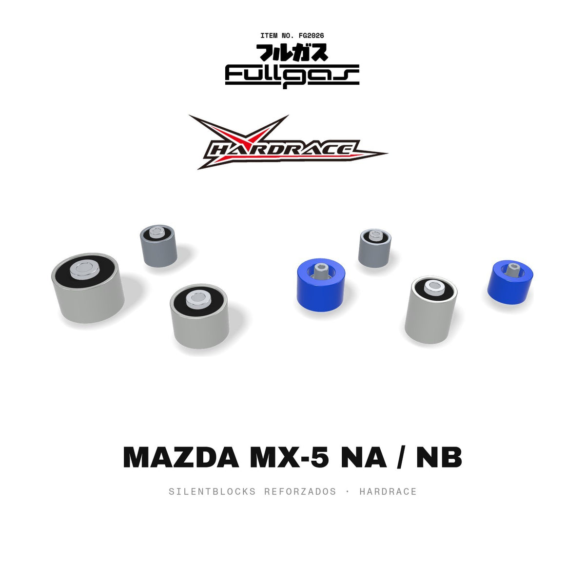 Silentblocks reforzados Hardrace Mazda MX-5 NA / NB