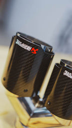 COLA DE ESCAPE 90mm DOBLE EFECTO CARBONO - FULL GAS