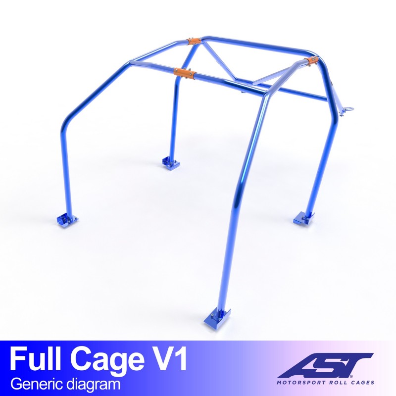 Jaula antivuelco AST Ford Escort Mk3 / Mk4 Coupé 3 puertas - Jaula Track Day V1 - foto 2