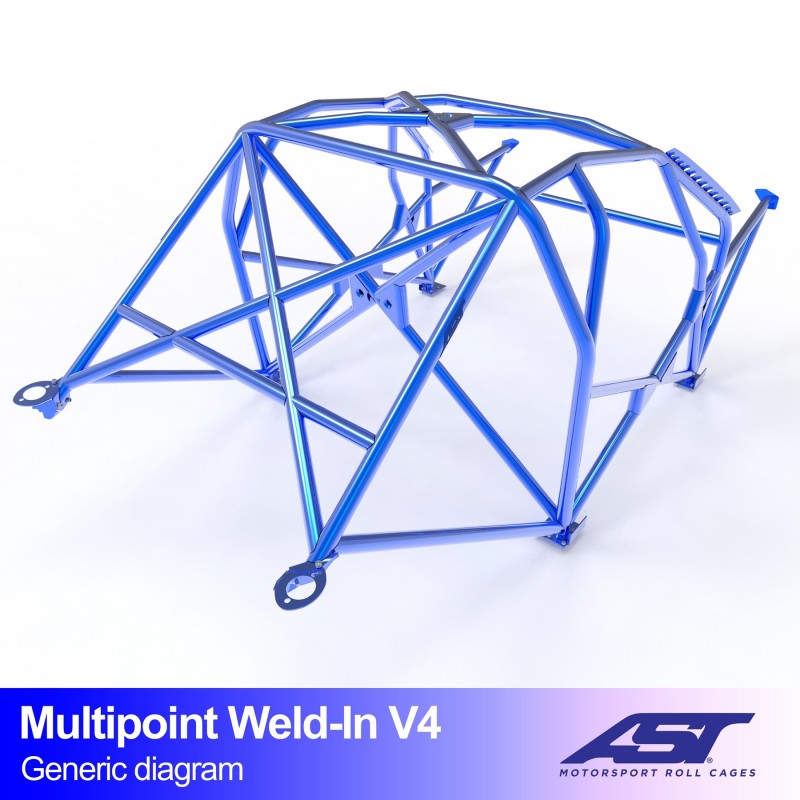 Jaula antivuelco AST SEAT León 5F 3 puertas - Jaula competición multipunto V4 - foto 2